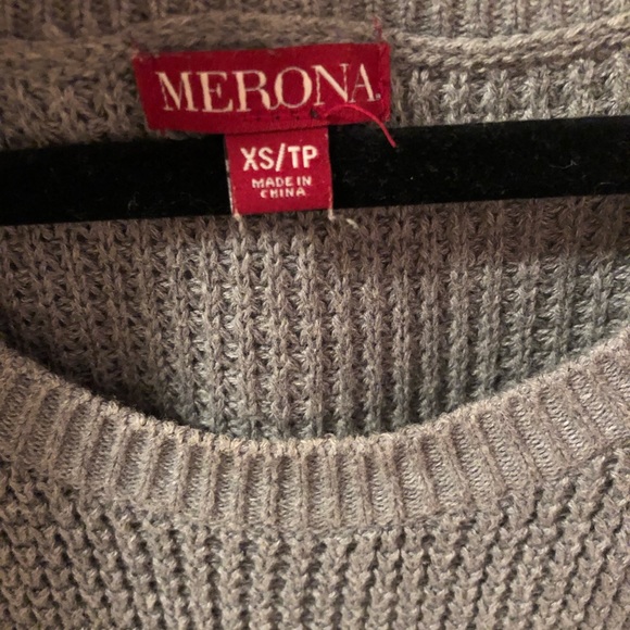 Merona grey waffle knit sweater - Picture 2 of 3